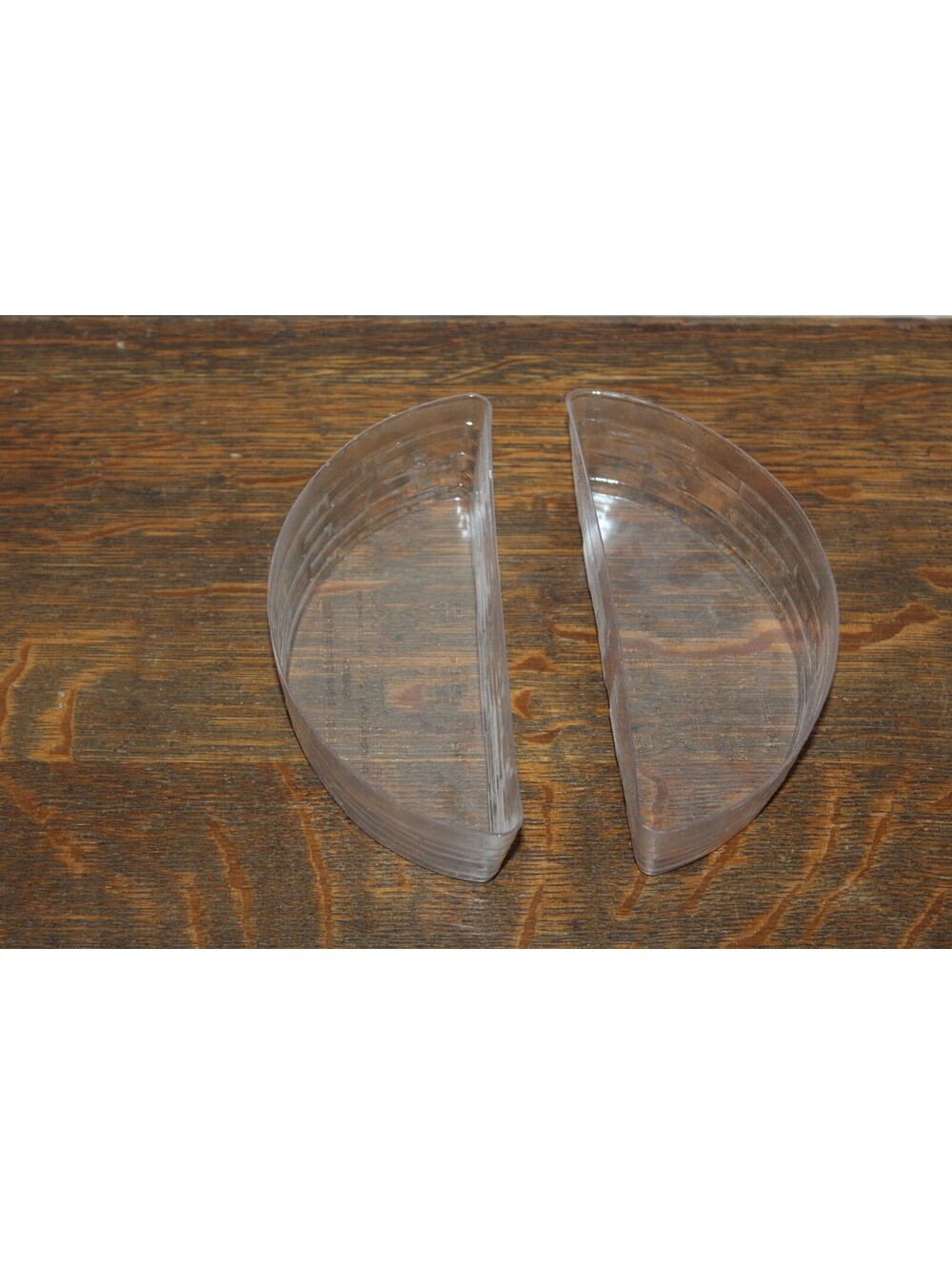 Longaberger Clear Plastic Basket Protectors for Pocket Basket Scalloped Set of 2